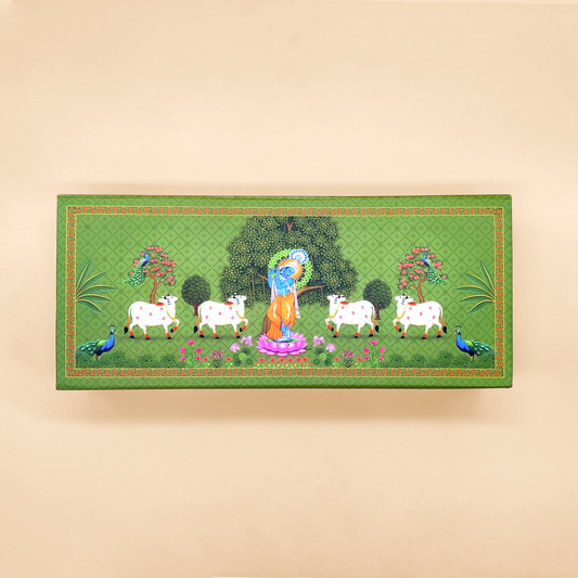 The Pichwai Garden | Classic Janmasthami box in green