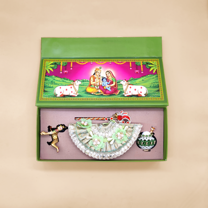 The Pichwai Garden | Classic Janmasthami box in green