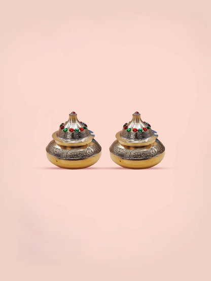 The Peacock Courtyard | Classic Rakhi Box in orange